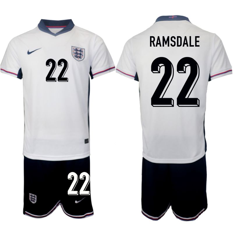 Men 2024-2025 Season England home white 22 Soccer Jersey